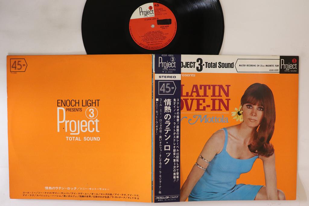 LP Record TONY MOTTOLA - A Latin Love-in 45SR4009 PROJECT 3 1967 Japan Obi New Age & Easy Listening Used