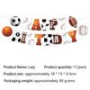 In-Stock Mixed Sports Party Decorations: Football, Basketball, Rugby Paper Plates & Tablecloths