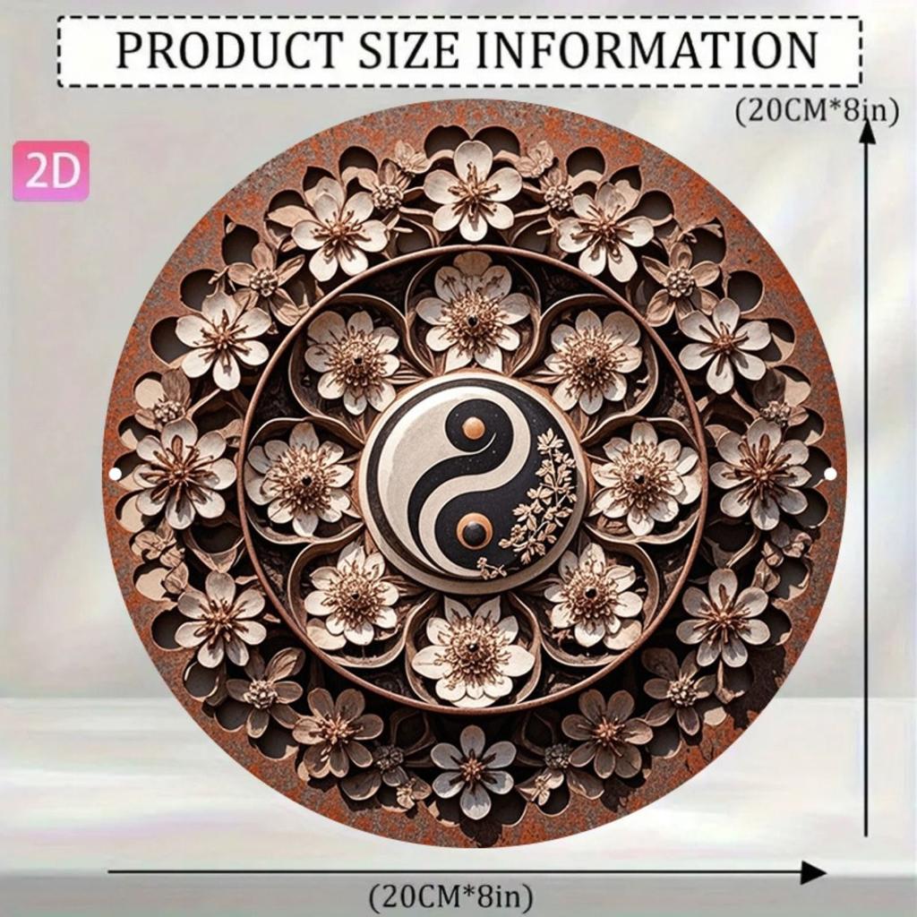 2D Flat Metal Wall Sign Decor