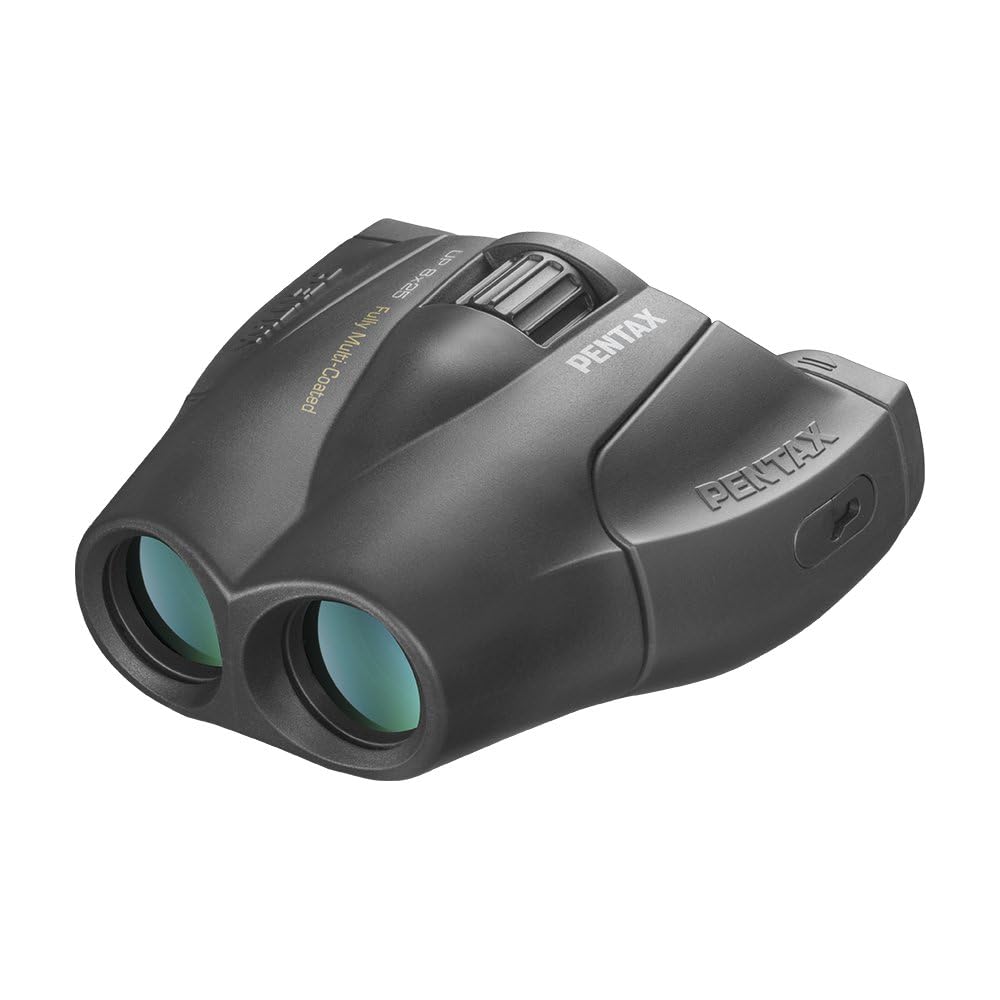 PENTAX UP 8x25 Binoculars: Compact, lightweight, fully multi-coated, high-quality Bak4 prism (8x magnification), ideal for festivals, concerts, and sp