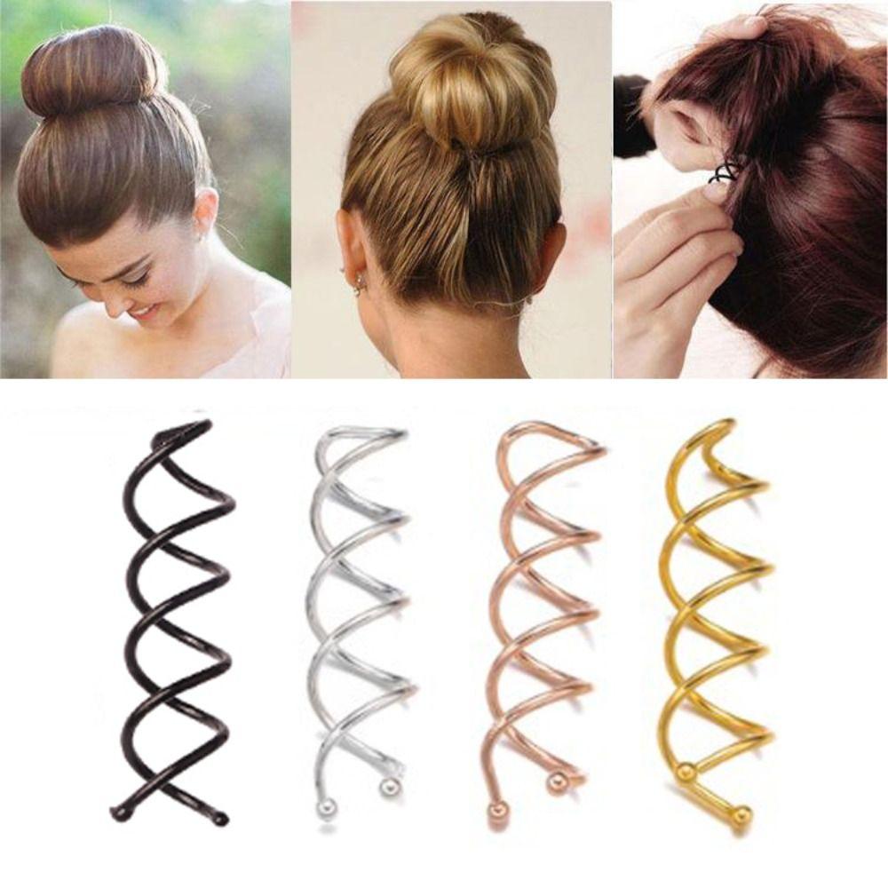 5pcs Hair Fairy Spiral Hair Clip Bridal Headwear Hairpin Ornaments Screw Bobby Pin  Women