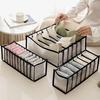 1/3Pcs Underwear Storage Bag Socks Bra Organizer Multiple Compartments Transparent Breathable Mesh Closet Storage Bag