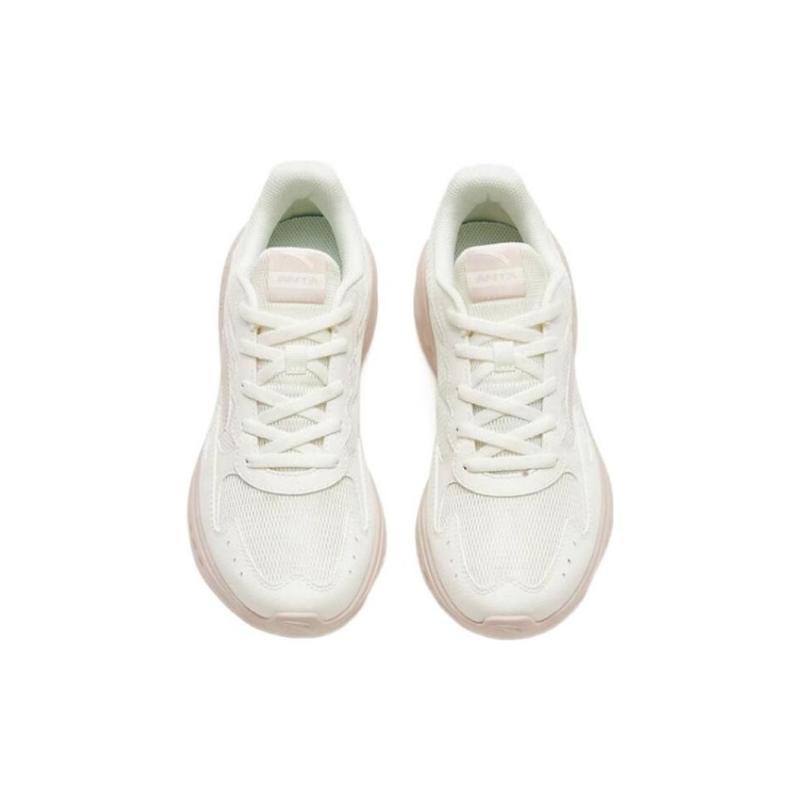 Anta Nebula Comfortable Cushioning Slip Resistant Abrasion Resistant Low top Running Shoes Women's White Gray Sneakers 922445571-1