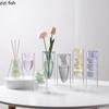 Colorful Double-layer Glass Vase Artistic Aromatherapy Bottle Transparent Hydroponic Dried Flower Vase Restaurant Desktop Decor
