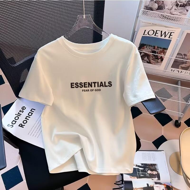 

Простая футболка с принтом букв, с коротким рукавом, женская, летняя, базовая, из чистого хлопка, свободная и универсальная, белая, с принтом на груди, базовая S