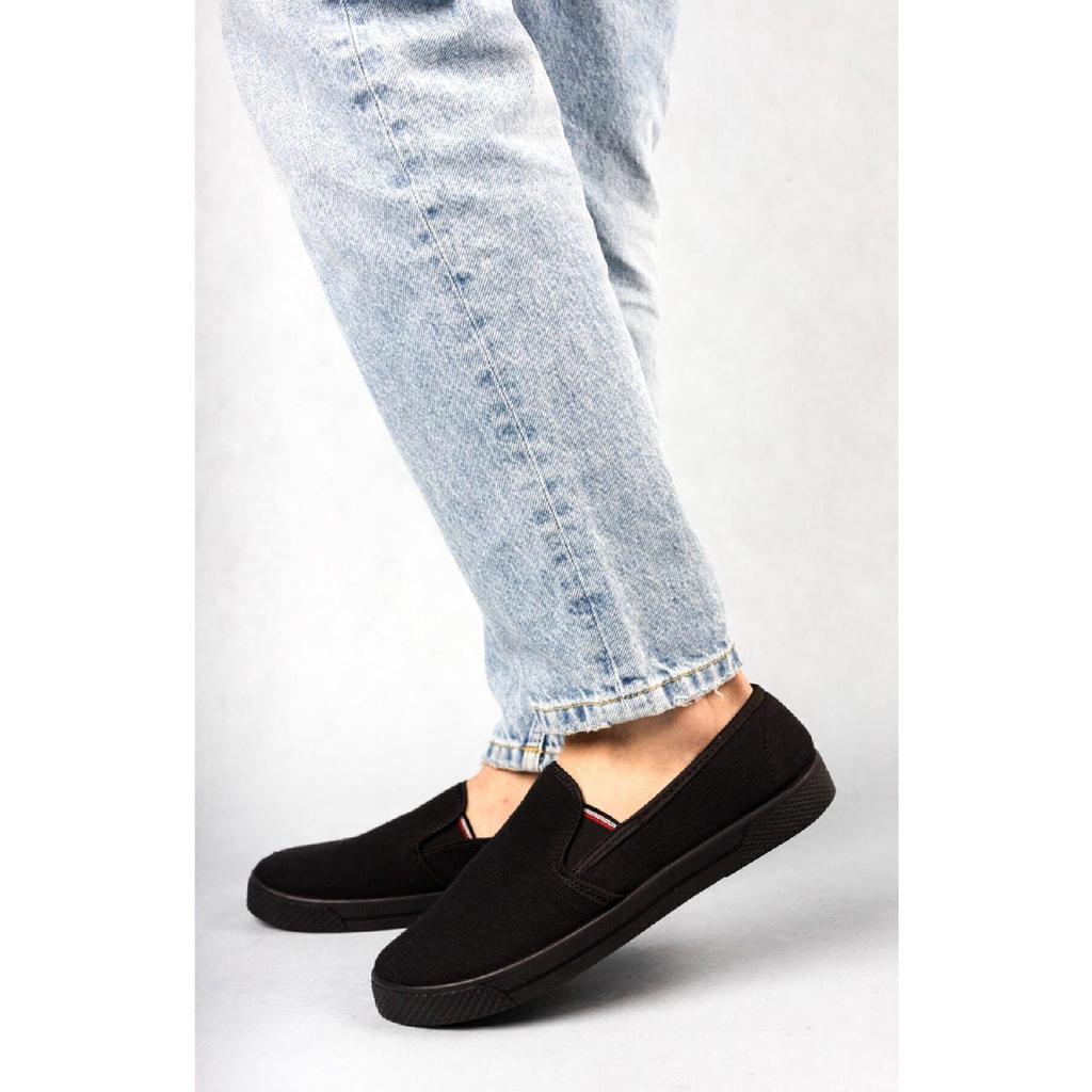 Black - Phantom - Woven Slip-on Men's Shoes
