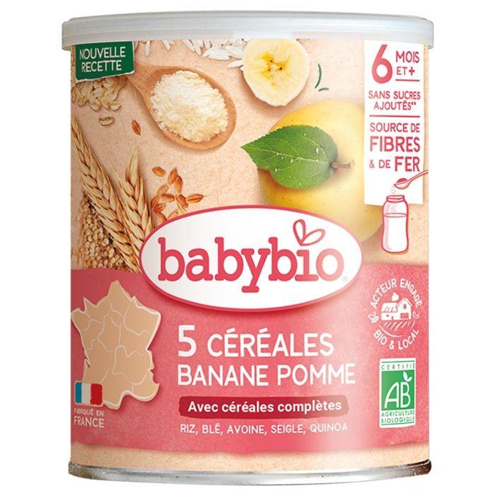 Babybio - Céréales 3 Fruits - Bio - 220g - Dès 6 mois
