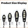 1ks 168LED Solární indukční pouliční světlo Venkovní Vodotěsné LED Pro zahradní zeď Nastavitelný úhel Vestavěná 18650 Lithiová baterie