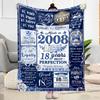 Coperte di Flanella con Citazioni per il 18° Compleanno - Morbide e Adatte per Divani, Letti, Uffici, Viaggi, Tutte le Stagioni, Ottimo Regalo per Feste e Compleanni.