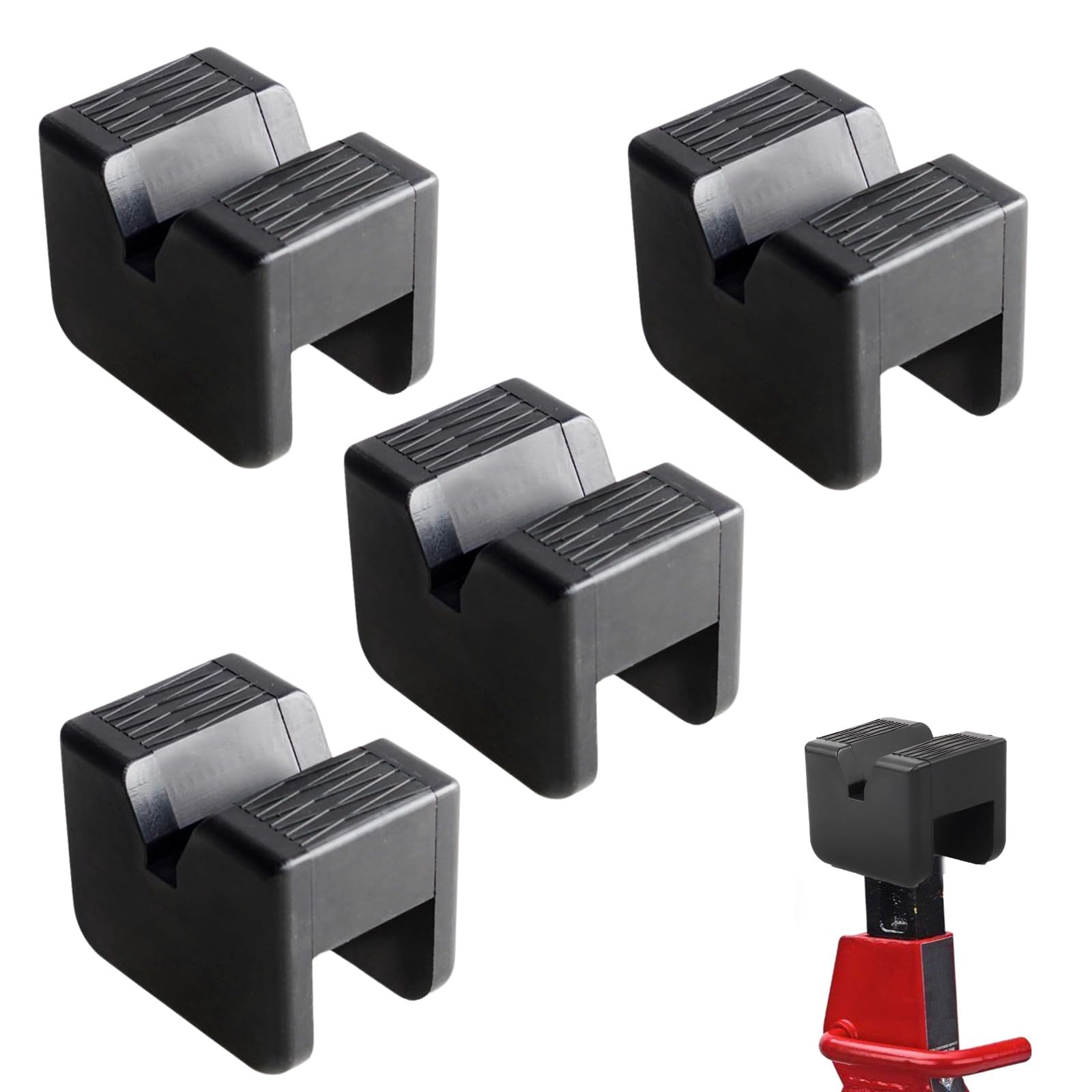 

Letics Гумова накладка на домкрат Підставка під домкрат для жорсткої стійки Захист автомобіля (4) чорний