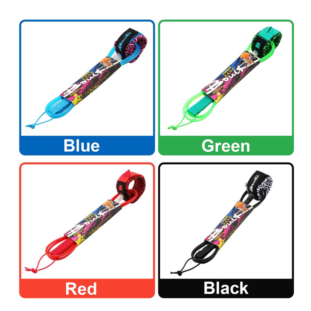 Surf Leash 7mm Thick 6ft/8ft Straight Surfboard Leash SUP Leg Rope