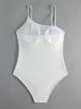 2026 Women's High-Waisted Backless One-Piece Swimsuit - European & American Style