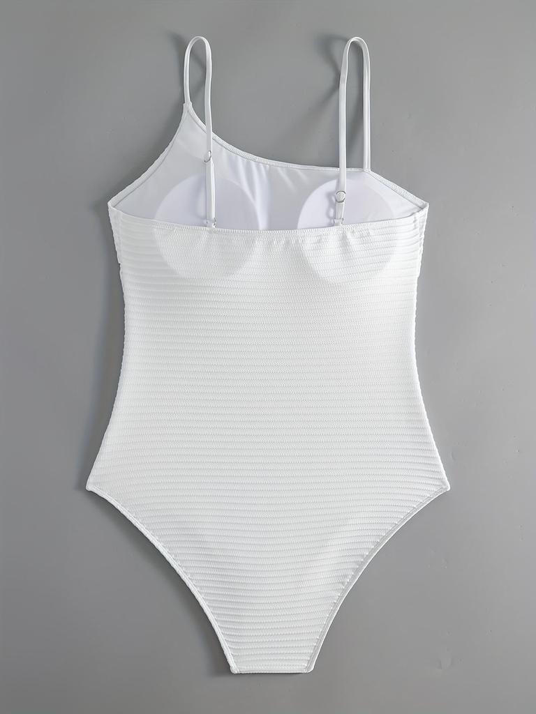 2026 Women's High-Waisted Backless One-Piece Swimsuit - European & American Style