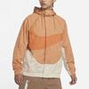 Nike Sportswear Swoosh Color-Block Logo Hooded Woven Jacket Men Outerwear Orange DD5968-212