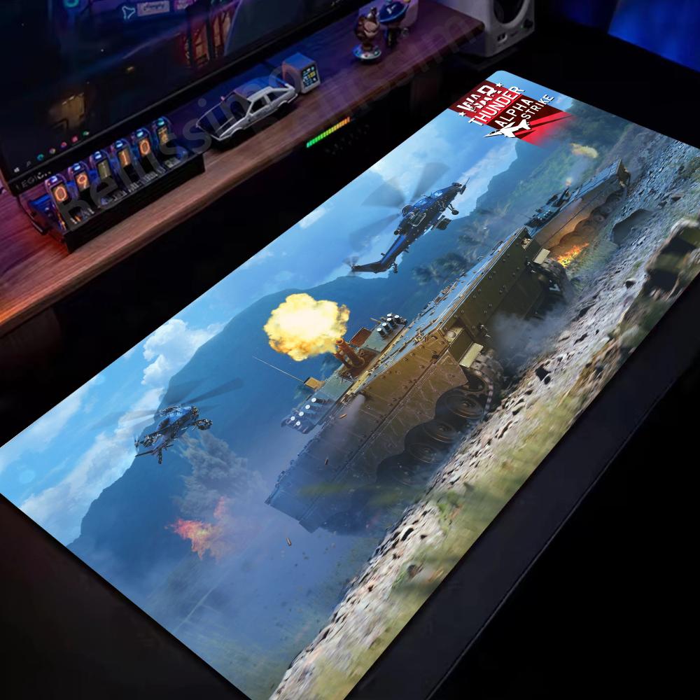Tappetino Mouse War Thunder Gamer Nuovo HD Tappetini per Scrivania Casa MousePad Tappetino Tastiera Morbido Ufficio Antiscivolo Gomma Naturale Tappetino Mouse Gamer