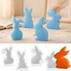 Silicone Easters Rabbits Mould Detachable Designs Multipurpose Candle Soap Chocolate Craft Tool Home Decoration