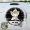 Angel Car Air Vent Clip with Heart Design 2D Flat Acrylic Fragrance Diffuser for Most Vehicles No Battery Needed Valentine Gift
