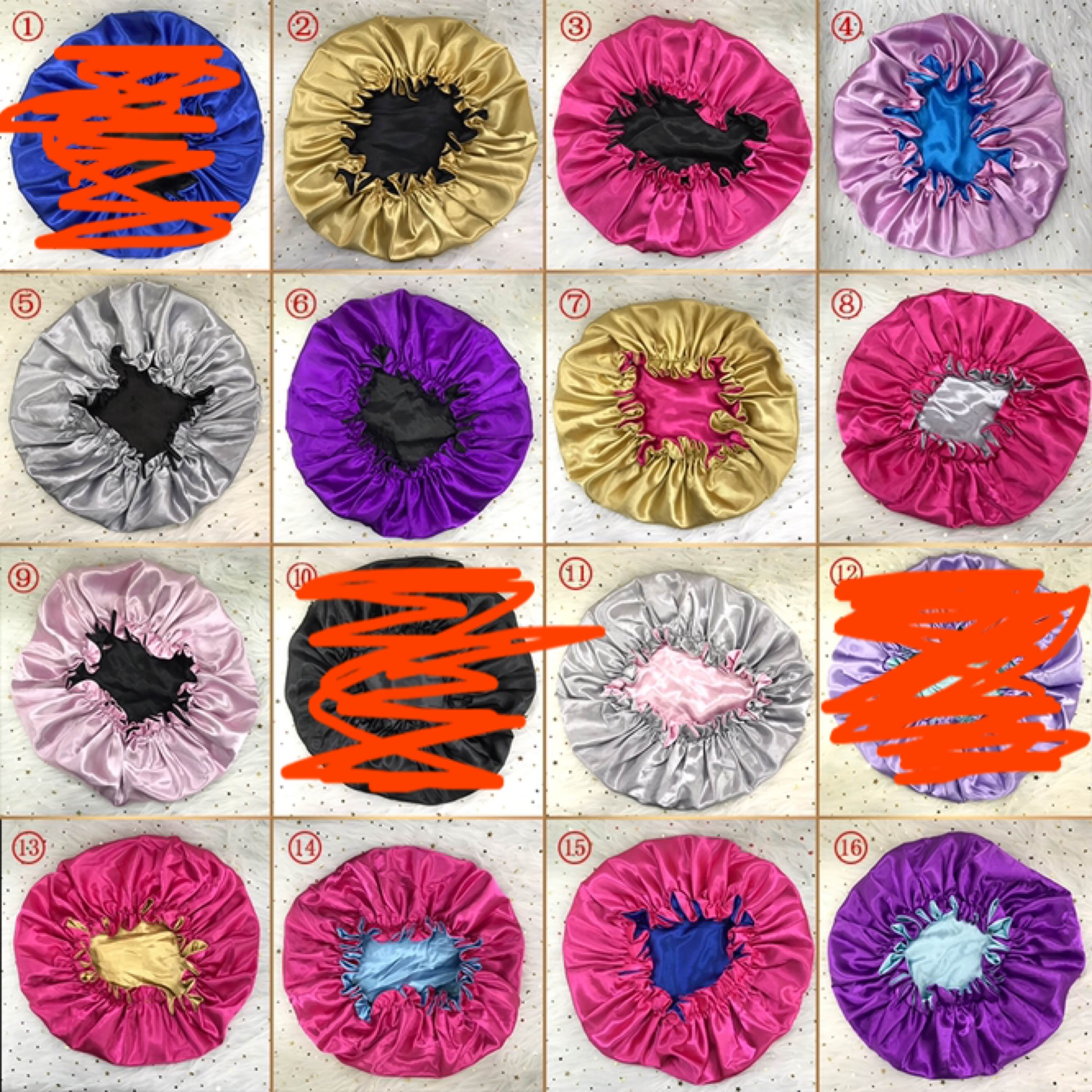 Reversible Bonnets Satin Hair Bonnets Sleeping Cap Women Satin Wholesale Satin Bonnet