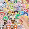 65 Cute Kawaii Cartoon Graffiti Sticker Sheets for DIY Laptop Decoration.