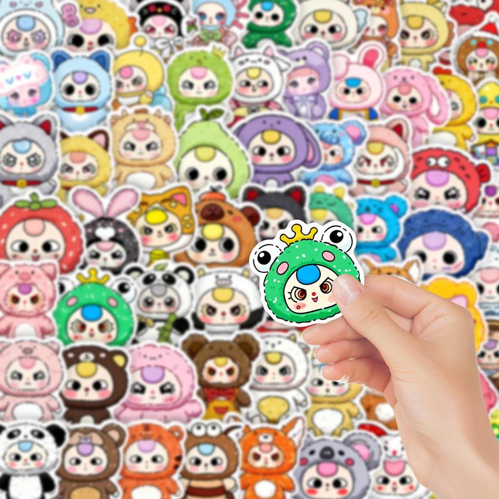 65 Cute Kawaii Cartoon Graffiti Sticker Sheets for DIY Laptop Decoration.