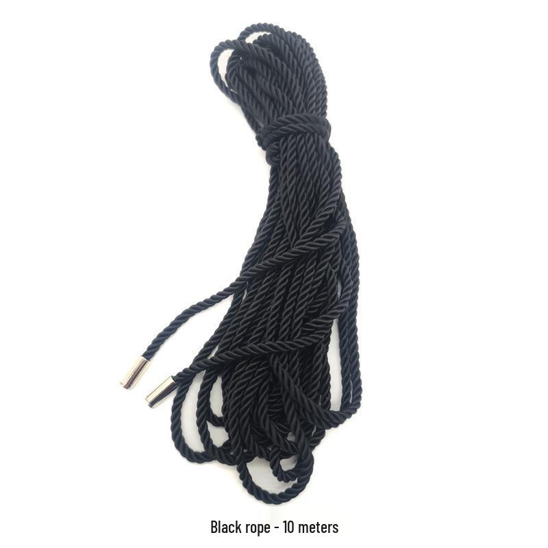 Men's Full Body Bondage Kit with Rope, Chastity Lock, and Pot Lid for Cross-Dressers - Erotic Outdoor Training Supplies