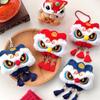 Lion Awakening New Year Badge Tassel Lion Dance Brooch  Lunar New Year
