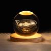 BESTOYARD Kristallkugel, leuchtendes Geburtstagsgeschenk, Saturnlicht, indirekte Beleuchtung, LED-Licht, Nachttischlampe, Innenausstattung, Figur, USB-Aufladung, süße Waren