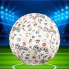 Custom Name Personalized Crayon Shin Print Size 5 Soccer Ball Training & Match Football, for Team, Kicking, Gift for Football