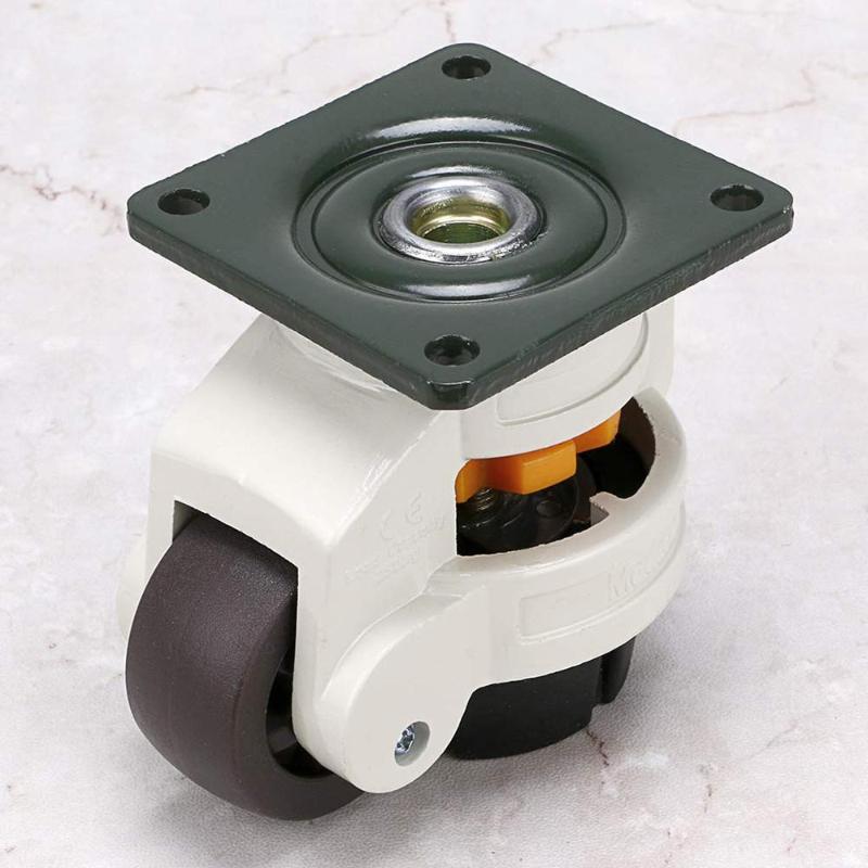 

4PCS Retractable Top Plate Leveling Wheel Industrial Machinery Horizontal Adjustment Wheel Leveling Machine Caster 42x42mm