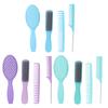 Hair Comb Set Four Types Multifunctional Hair Styling Brush Kit with Antislip Comfortable Handle