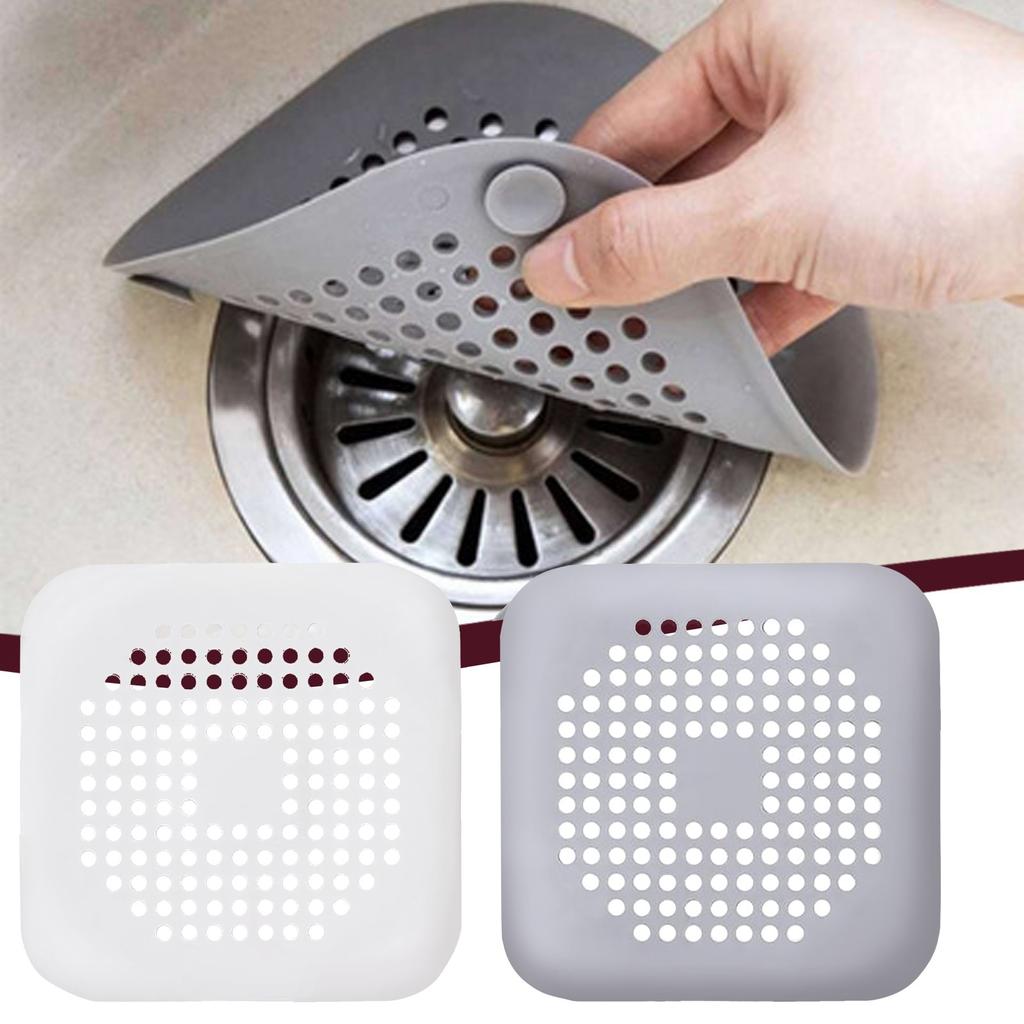Shower Drains Cover Silicone Hair Stopper Filter Bathroom Drains Floor Sink Strainer