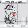 1 Piece of 2D Acrylic Crystal Lotus Ornament, Suitable for Valentine's Day, Home, Office, with Indoor and Outdoor Art Decoration
