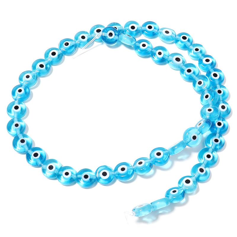 

Цветные стеклянные бусины Миллефиори «Глаз Фатимы» - Разделители для браслетов «Сделай сам» Diameter 6mm, Hole 1.0mm (About 60 beads)