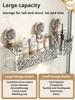 Light Luxury Style Glacier Pattern Suction Cup Shelf Bathroom Shower Punch-Free Wall Mounted Storage Rack Draining Basket Holder