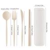 Eco-Friendly Wheat Straw Portable Cutlery Set