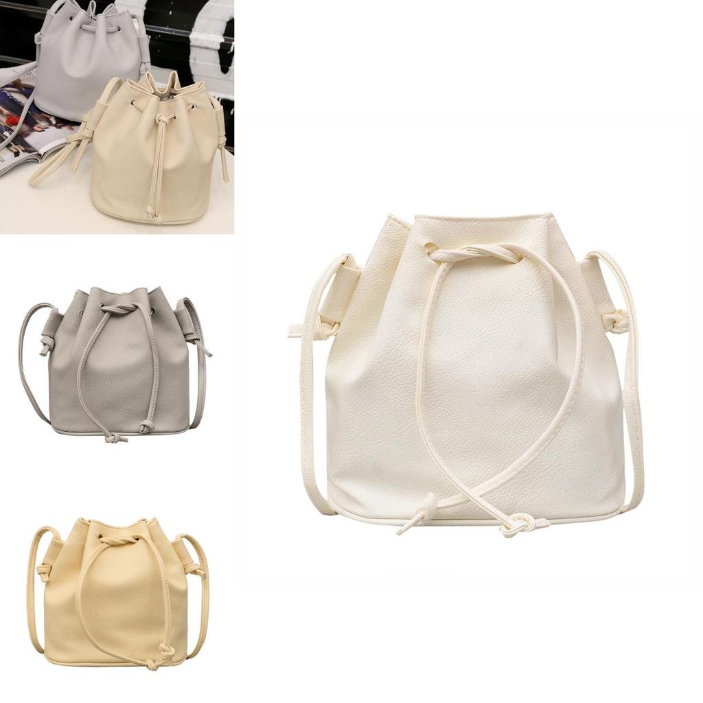 Elegant Hot Sale Women Handbag Small Bucket Shape Bags Pu Leather Shoulder Crossbody Bag With Timeless Design