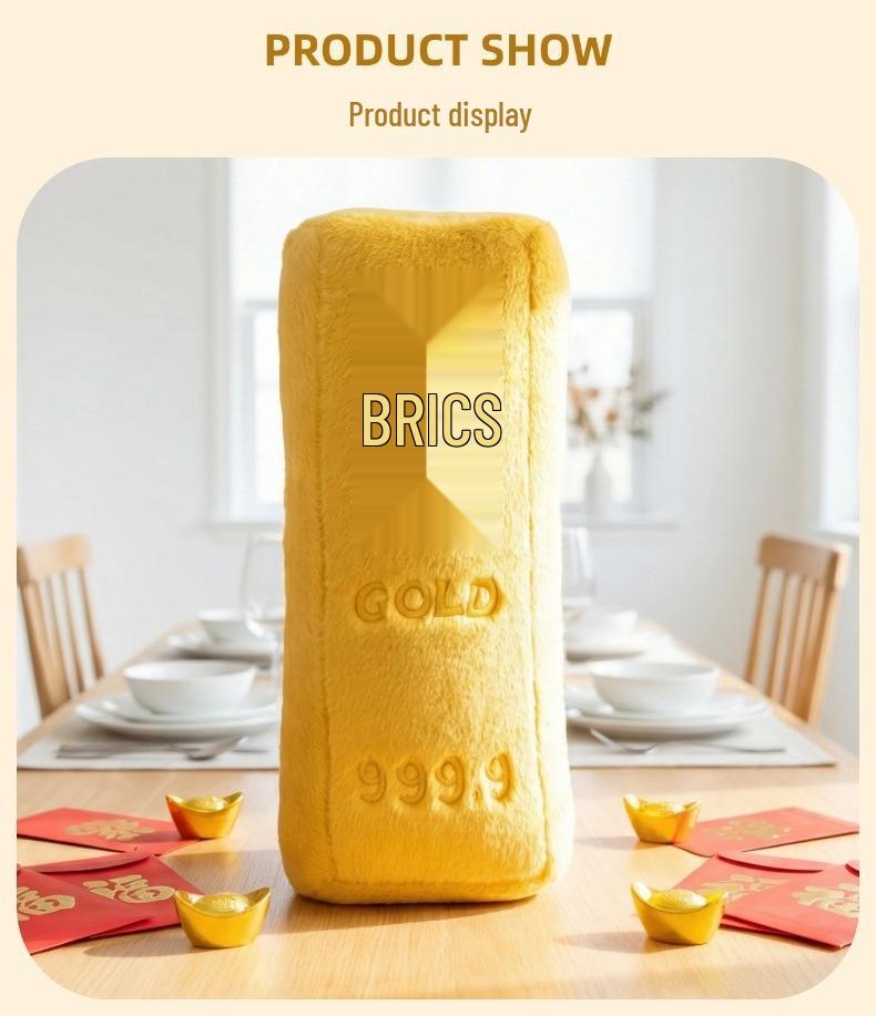 Gold 9999 Long Plush Cushion Doll - Claw Machine Gift