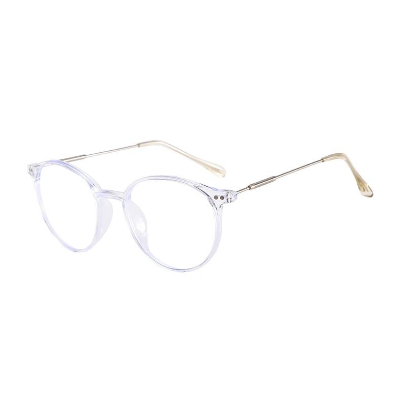 High Quality Round Metal Glasses Women Men Exquisite Simple Eyewear At Home Shopping Female Male Blue Light Blocking Glasses