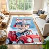 Labubu Customizable Name Area Rug Perfect for Bedrooms Foyer Outdoor Dining Room Antislip Carpet Anime Office Decor Perfect Gift for Friends & Family