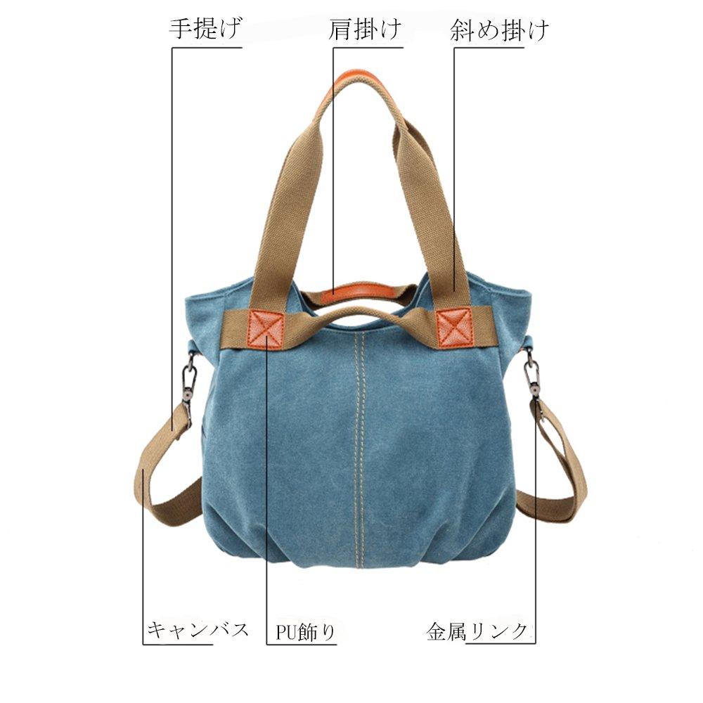 [Chikencall] Women's Casual Vintage Hobo Canvas Bag with a Stylish Striped Pattern, Large Capacity, Wallet, Top Handle, Handbag, 3-Way Canvas