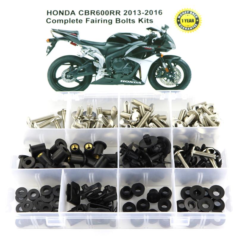 Fit For Honda CBR600RR CBR 600RR 2013-2016 Motorcycle Cmplete Full Fairing Bolts Kit Fairing Clips Bodywork Screws