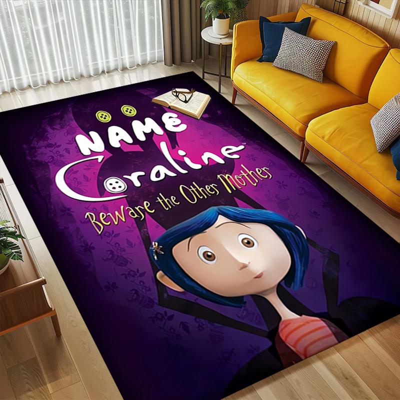 Personalized Name Magic Night Living Room Non-Slip Area Rug Soft Carpet for Bedroom Playroom Sofa Office Home Decor Doormat