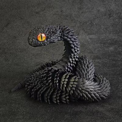 New 70Cm 3D Printed Laser Snake Multi Joint Model Ornament Simulation Animal Home Desktop Decoration Children'S Unique Gift