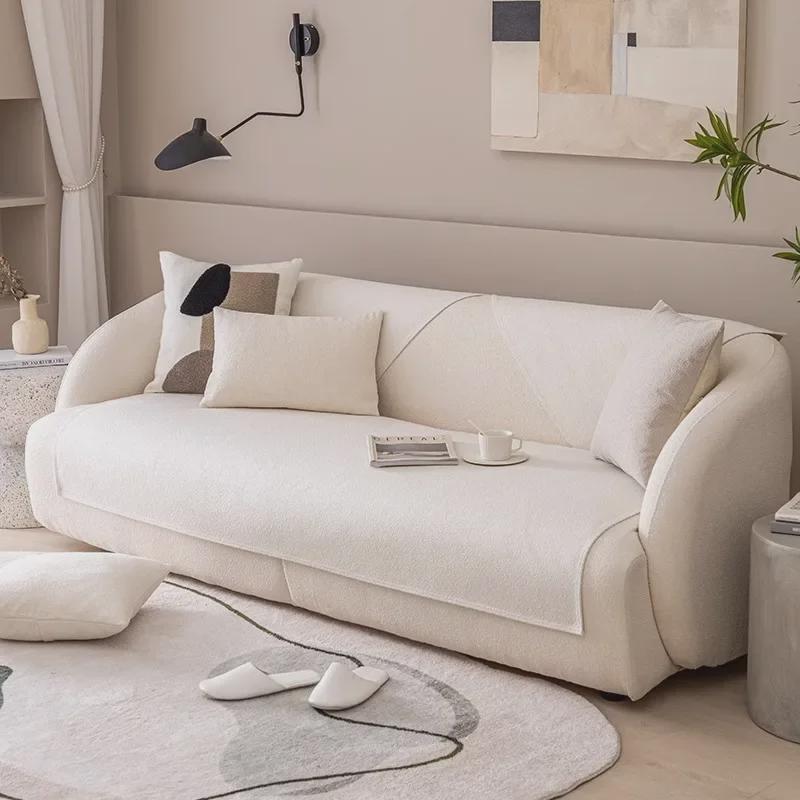 Universal Velvet Sofa Cushion: Non-Slip, Modern Seat and Backrest Cover for All Seasons.