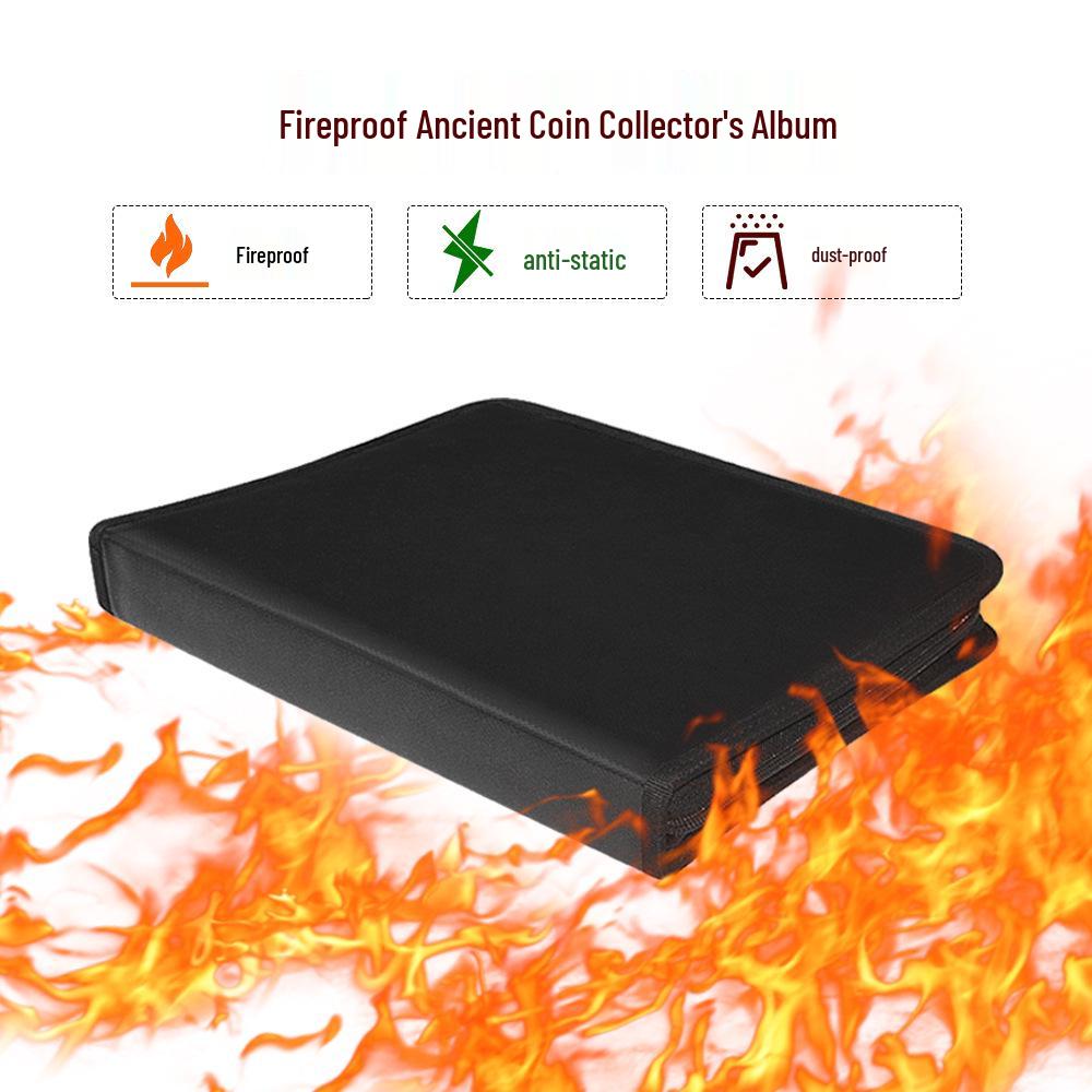 Fireproof Zodiac Coin and Banknote Collection Album