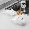 1Pc Cute Cat Silicone Faucet Holder Sponge Storage Rack with Drainage Holes for Bathroom and Kitchen Space Saver Water Drainage Rack