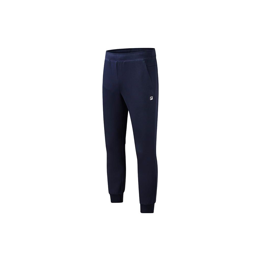 

FILA Solid Color Outdoor Casual Knit Straight Fit Sports Pants Men bottoms Dark-Blue A11M111611F-NV XXXL