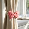 2Pcs INS Velvet Bow Curtain Tiebacks Creative Curtain Strap Bowknot Curtain Tiebacks  Window Decor