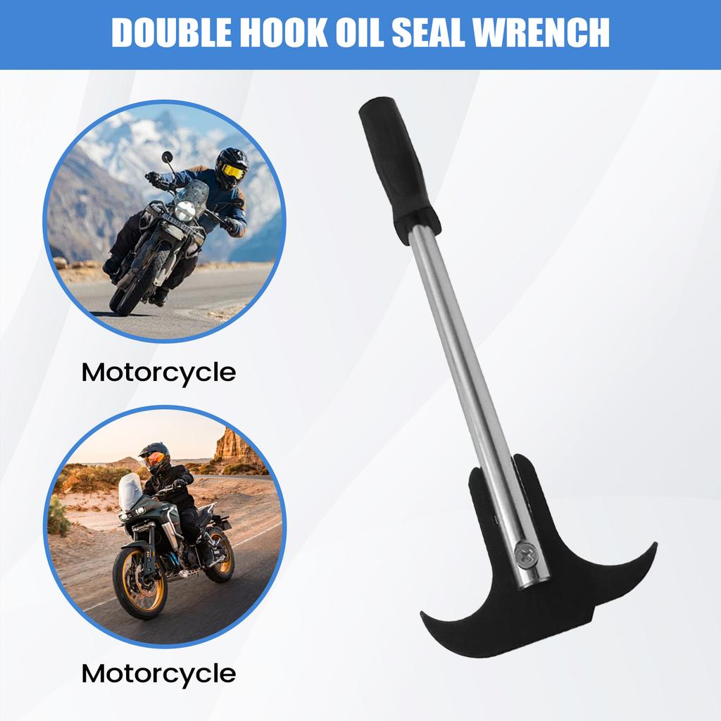 Seal Puller Double Hooks Installation Driver Oil Seal Removal Tool For Installation Shock Spring Motorcycle SUV Truck Vehicle