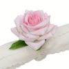1Set 6Pcs Champagne Rose Napkin Clasps - for Table Decoration In Weddings, Parties & Dinners